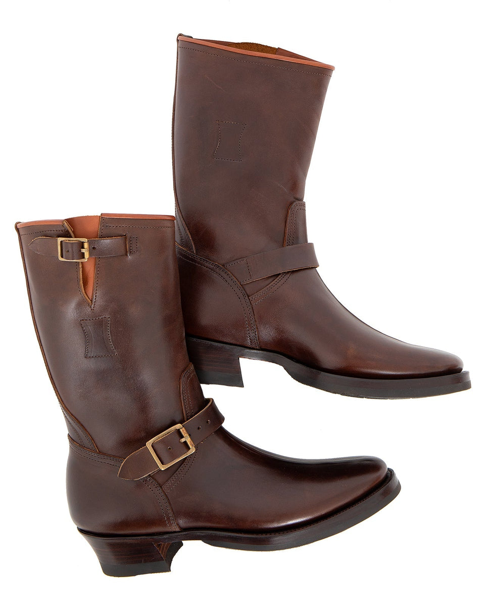 Clinch Engineer Boots, CN Soft Toe, Horsebutt, Overdye Brown – Pancho And  Lefty - Online Store