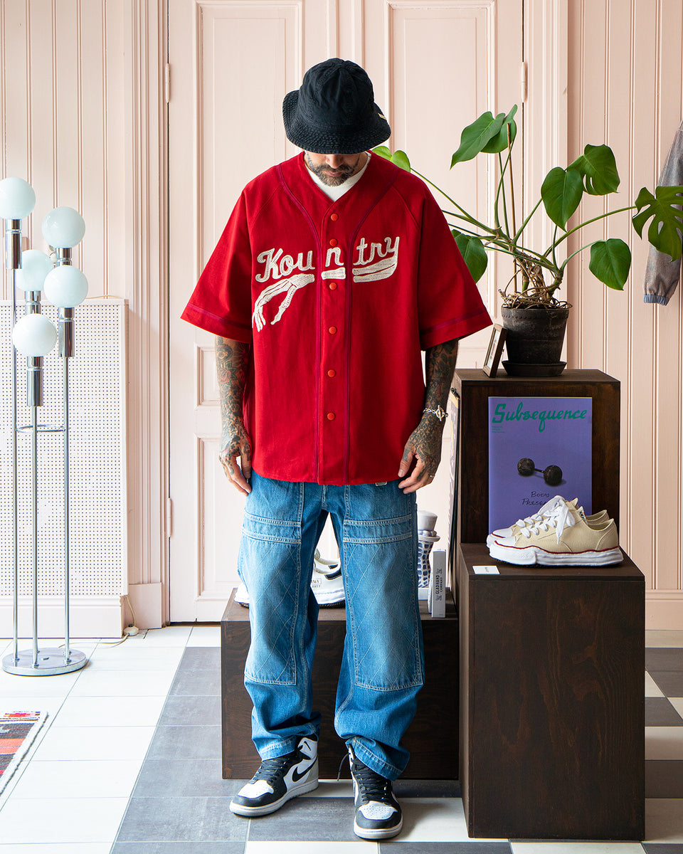 Kapital 16/-Densed Jersey Baseball Shirt