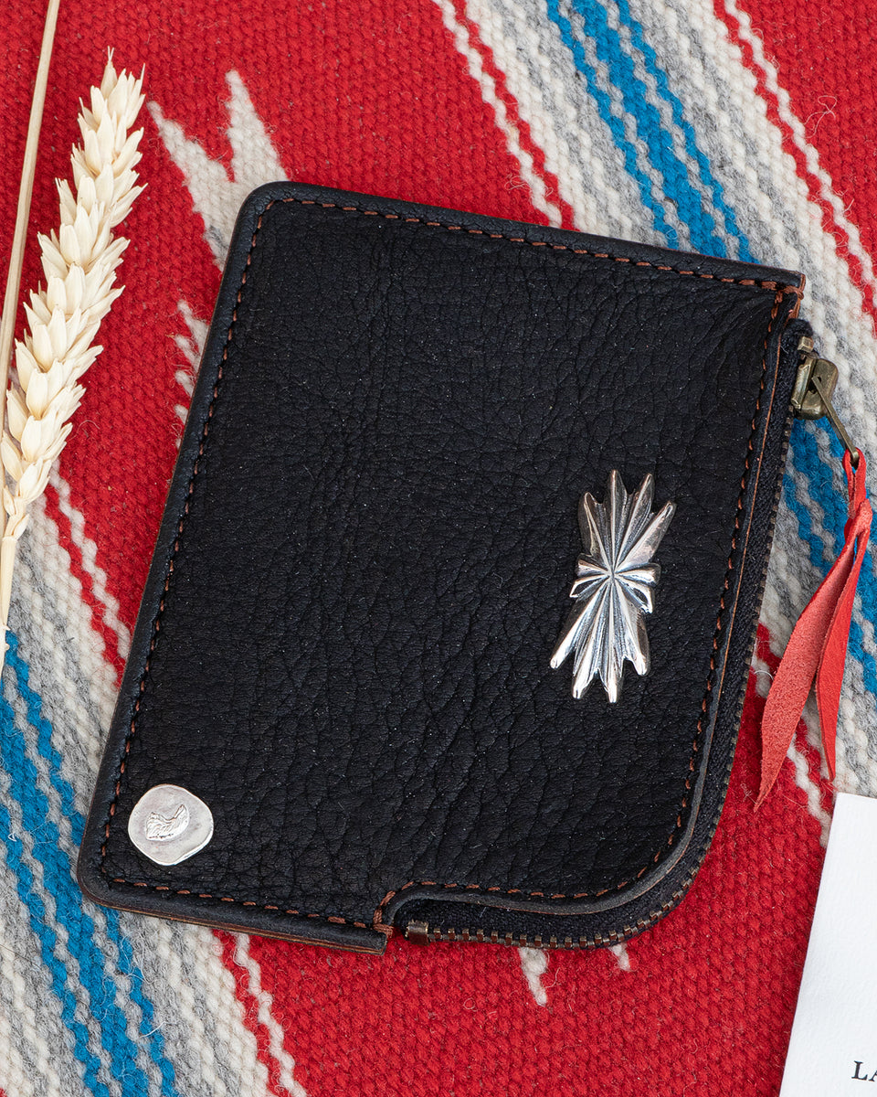 ラリースミス DEER SKIN MULTI WALLET L-ZIP - 折り財布