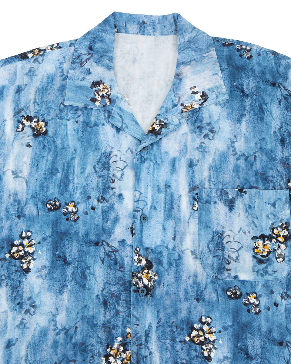 Porter Classic Aloha Shirt, Blue