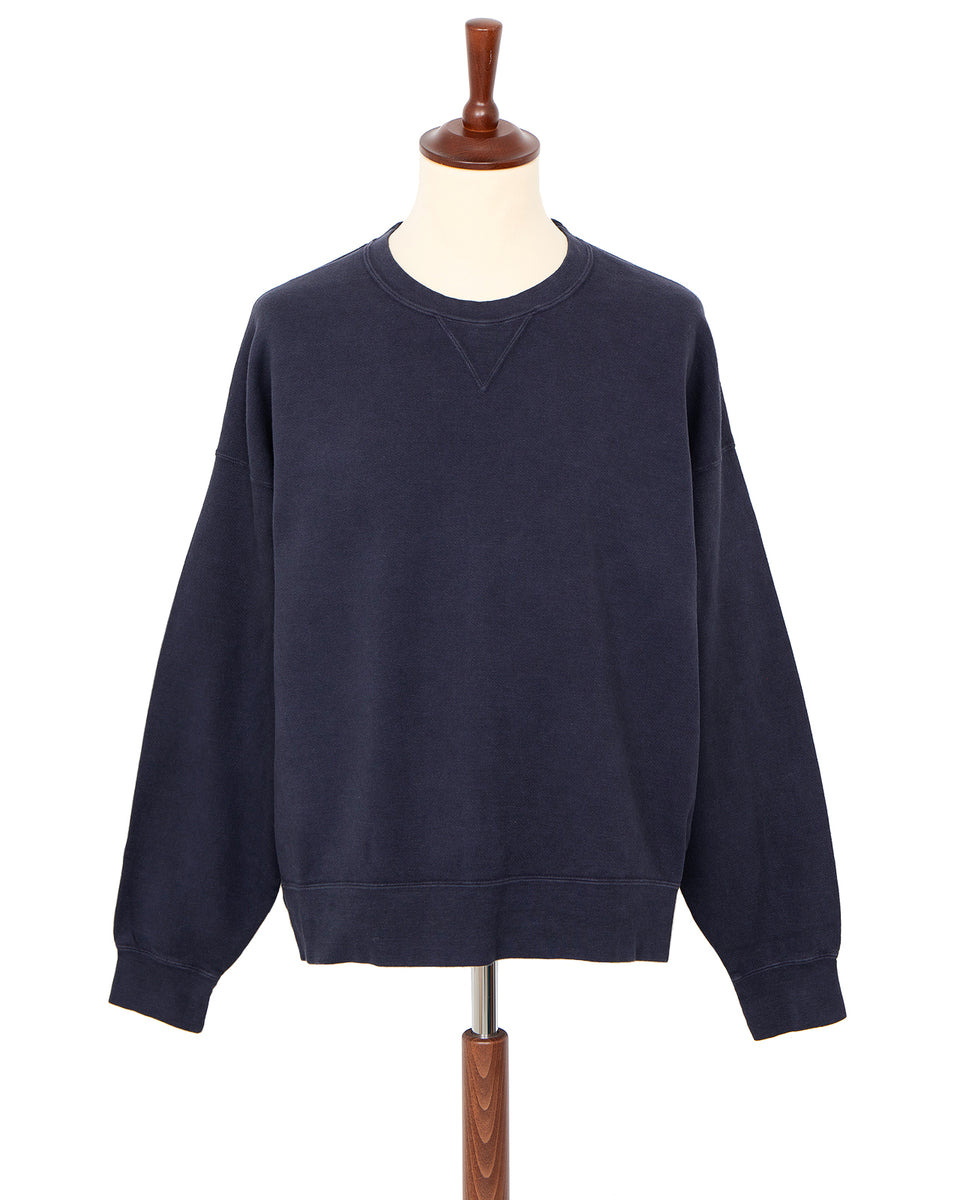 Visvim Amplus SB Sweat L/S DMGD (U.D.) Navy – Pancho And Lefty