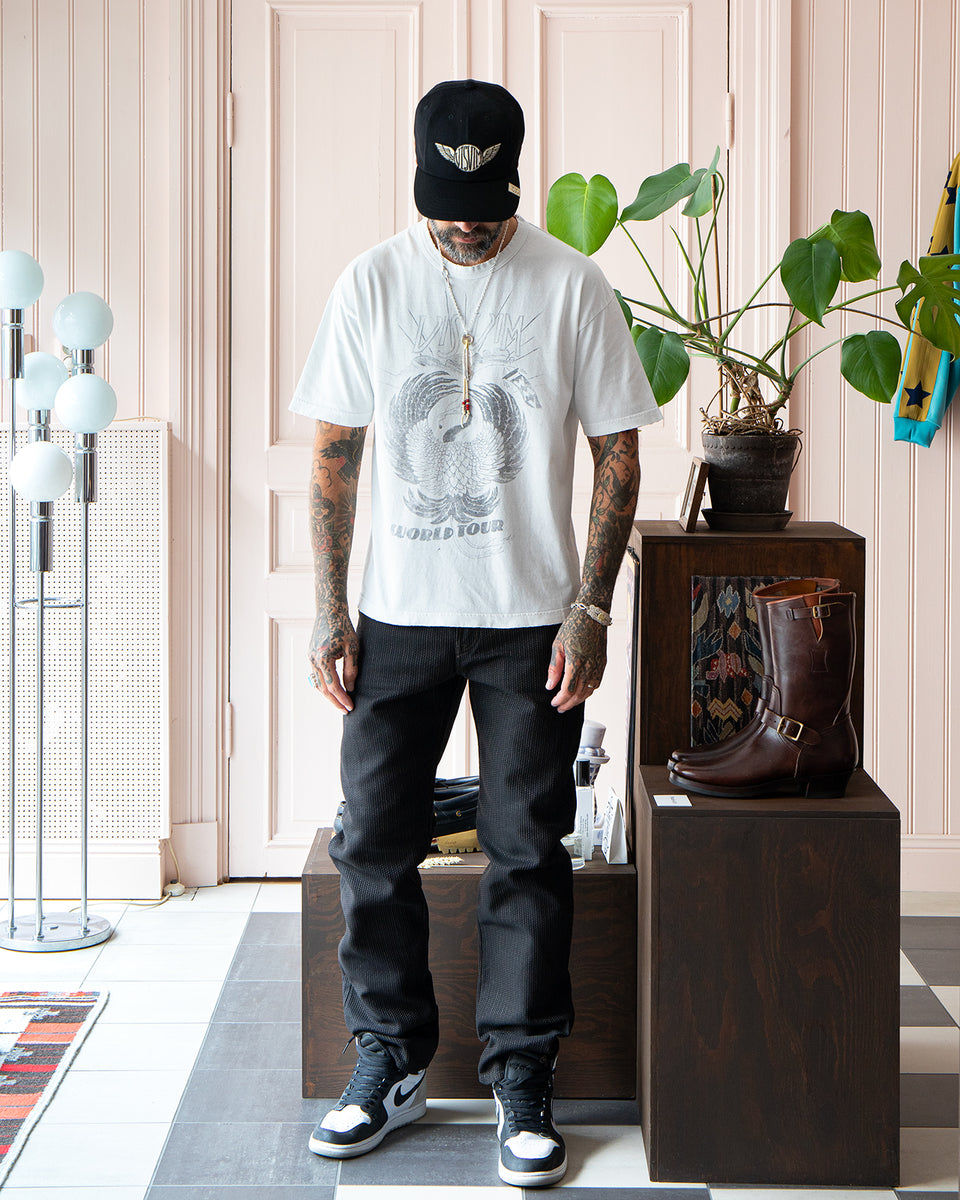 Visvim Jumbo T-Shirt, Crash World Tour, Off White – Pancho And