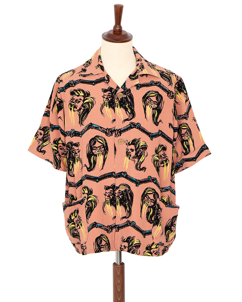 Weirdo Voodoo Head Beach Shirt, Pink – Pancho And Lefty - Online Store