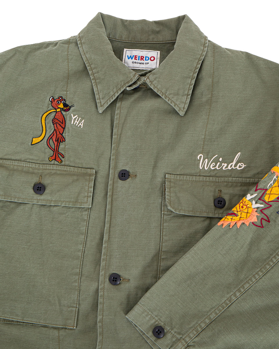 Weirdo Souvenir Utility Jacket, Khaki