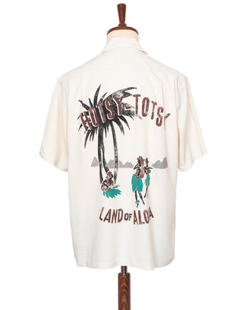 By Glad Hand Hotsy Totsy S/S Hawaiian Shirt, Ivory