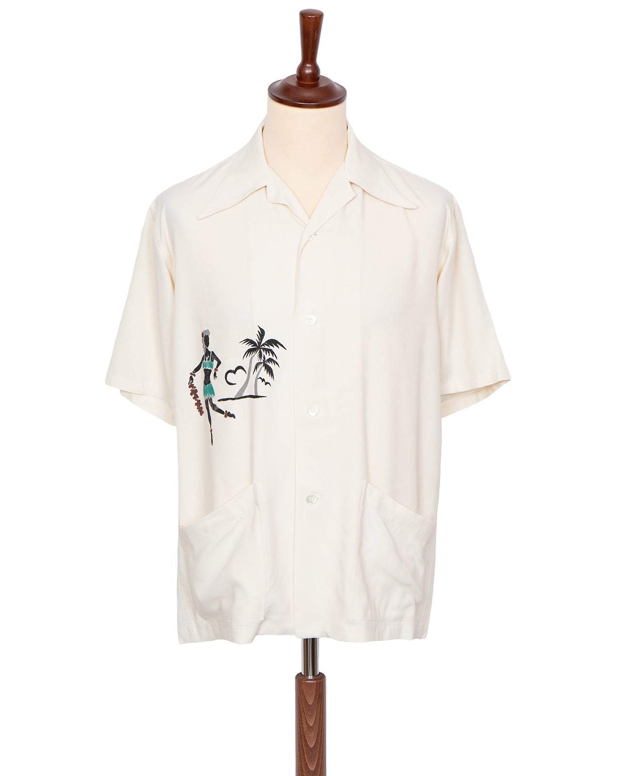 By Glad Hand Hotsy Totsy S/S Hawaiian Shirt, Ivory