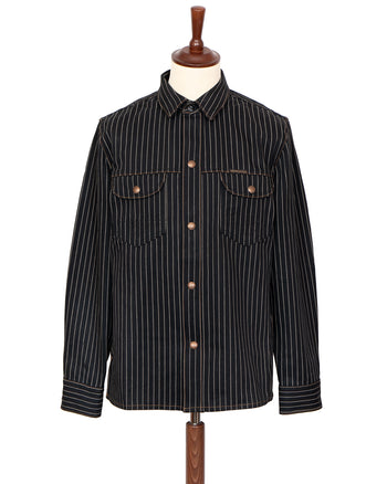 Indigofera Copeland Jacket, Black Wabash Selvage