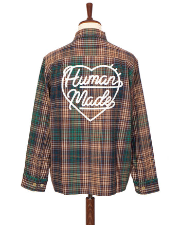 Human Made Check Shirt, Brown