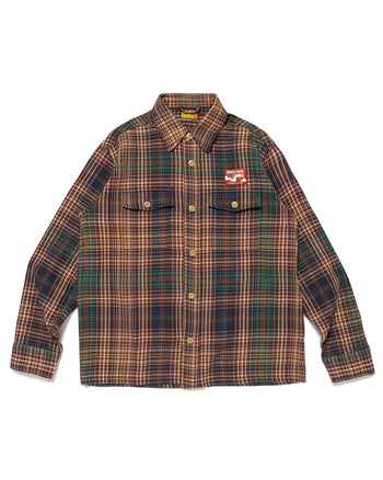 Human Made Check Shirt, Brown