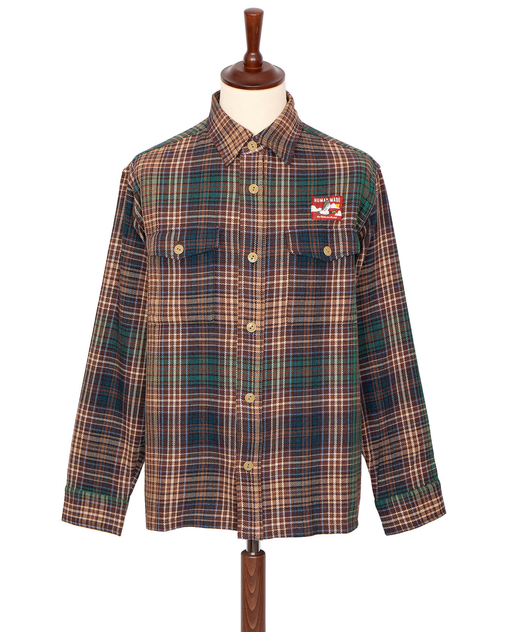 Human Made Check Shirt, Brown