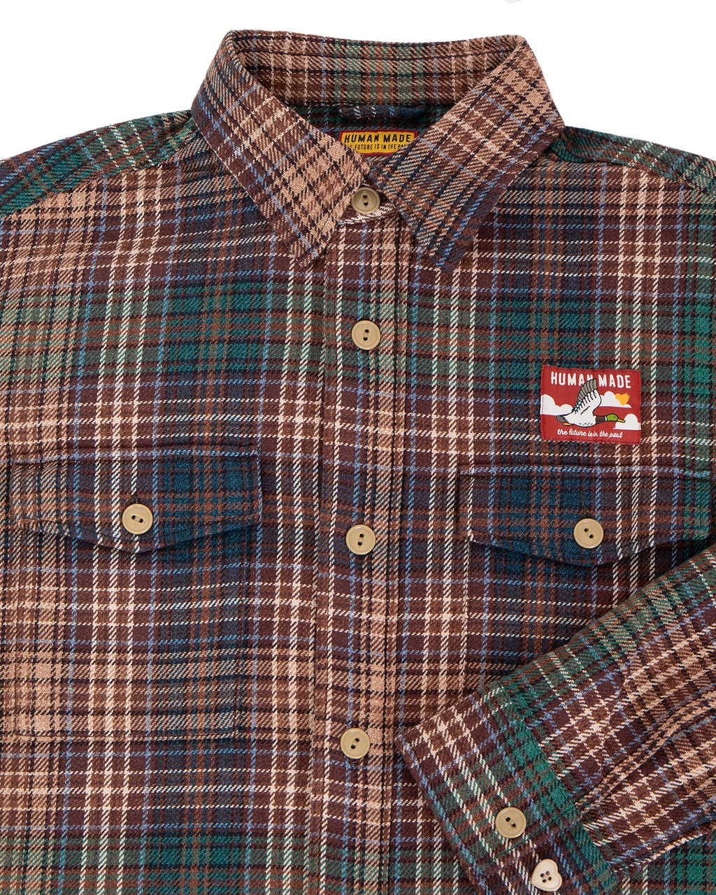 Human Made Check Shirt, Brown