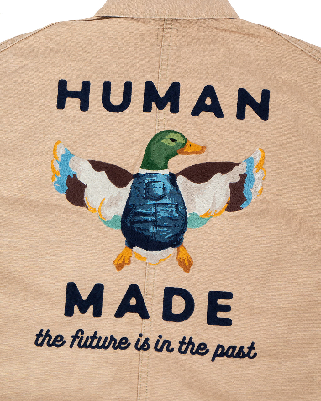 Human Made Washed Duck Coverall Jacket, Beige