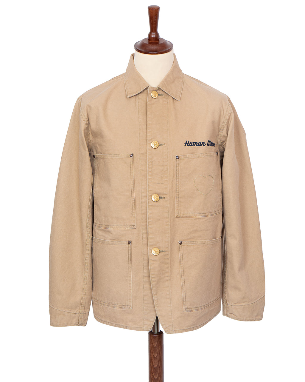 Human Made Washed Duck Coverall Jacket, Beige