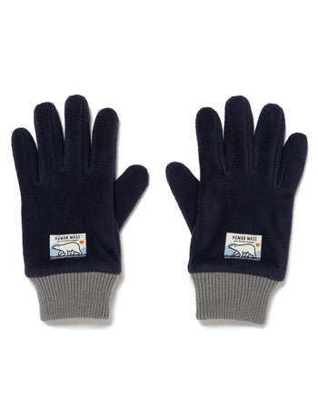 Human Made Fleece Gloves, Navy