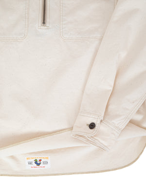 Human Made Zip-Up Work Shirt, White