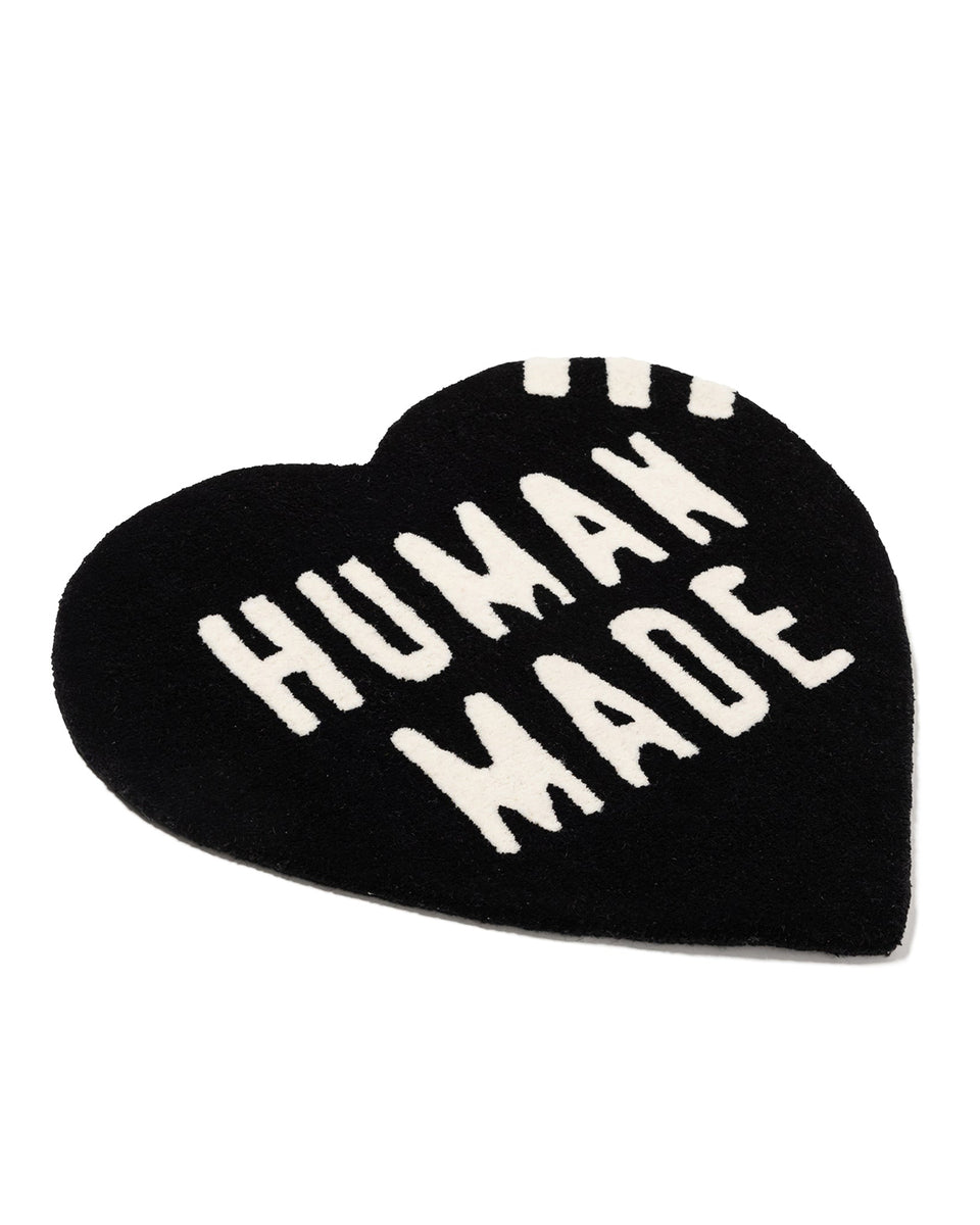 Human Made Heart Rug, Medium, Black