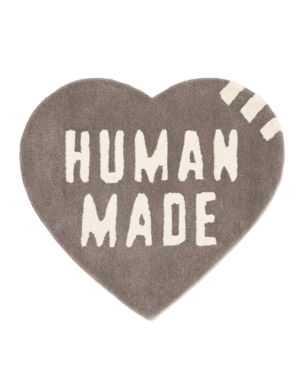 Human Made Heart Rug, Medium, Gray