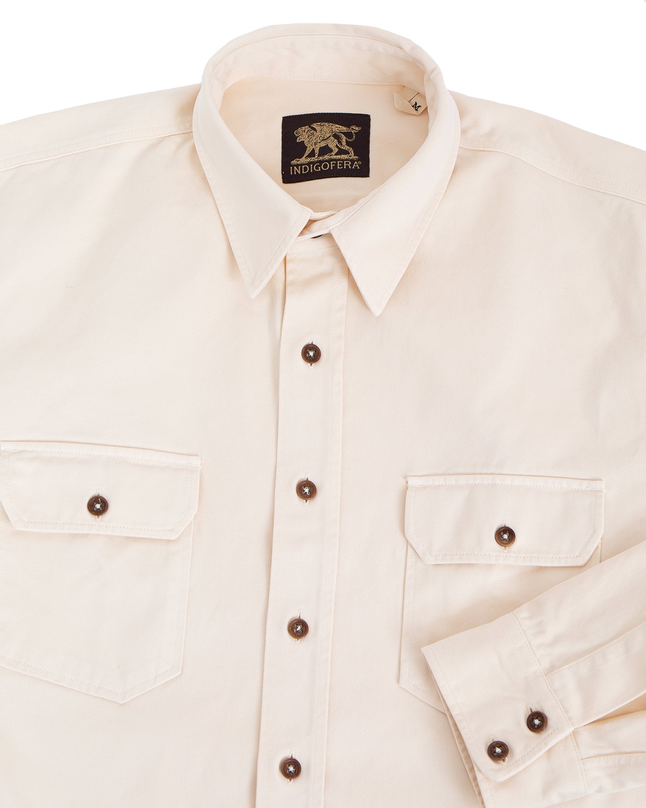 Indigofera Alamo Shirt, Cotton Twill, Sand