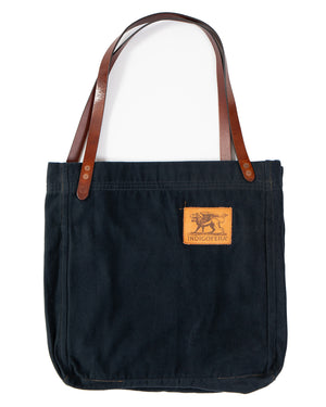 Indigofera Carson Tote Bag, Black Moleskin