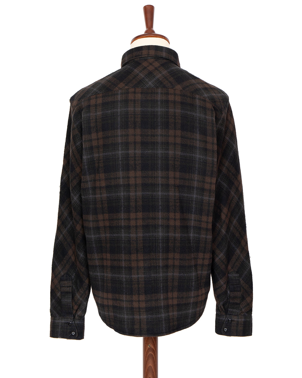 Indigofera Bryson Shirt, Flannel Check, Black / Brown