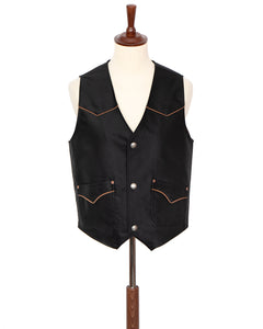 Indigofera Colton Vest, Giza Cotton Moleskin