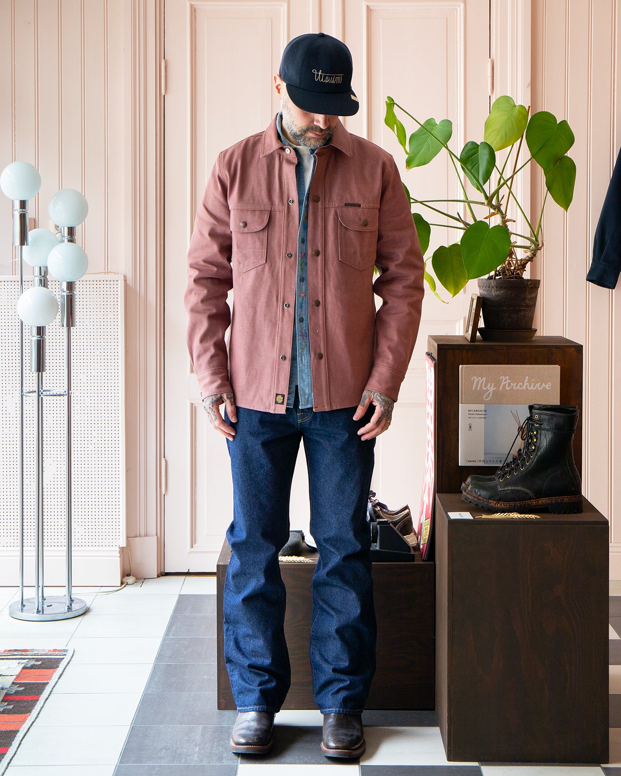 Indigofera Copeland Jacket, Pink Denim