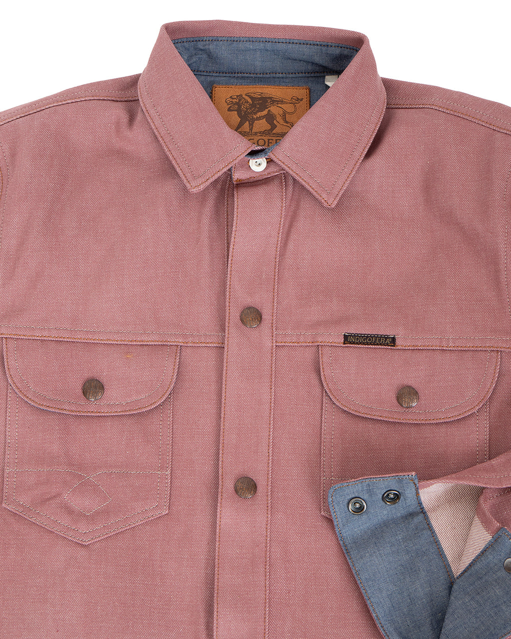 Indigofera Copeland Jacket, Pink Denim