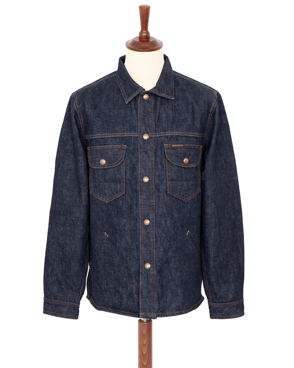 Indigofera Fargo Trucker Jacket, Shiroyama Rinsed