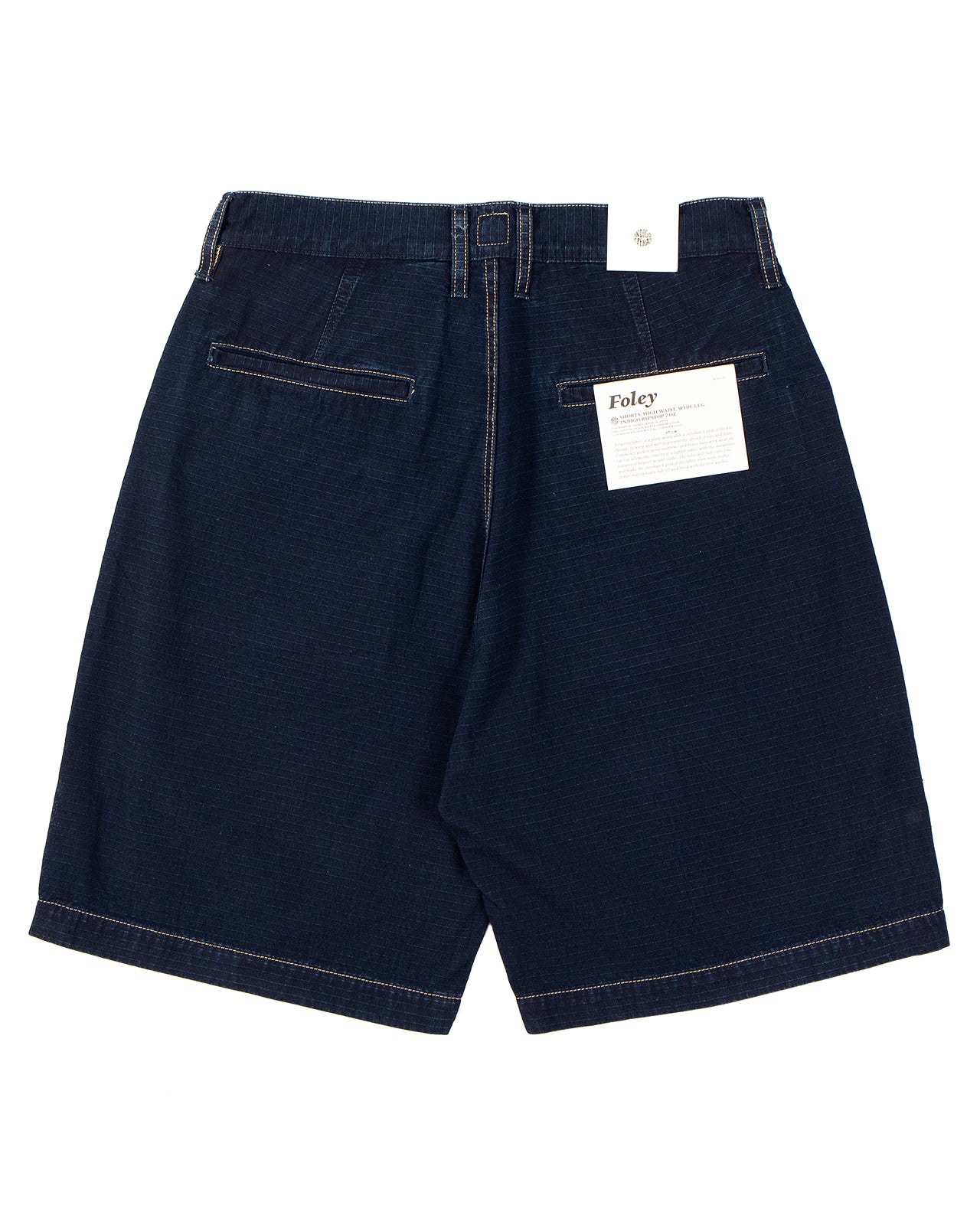 Indigofera Foley Shorts, Indigo Ripstop