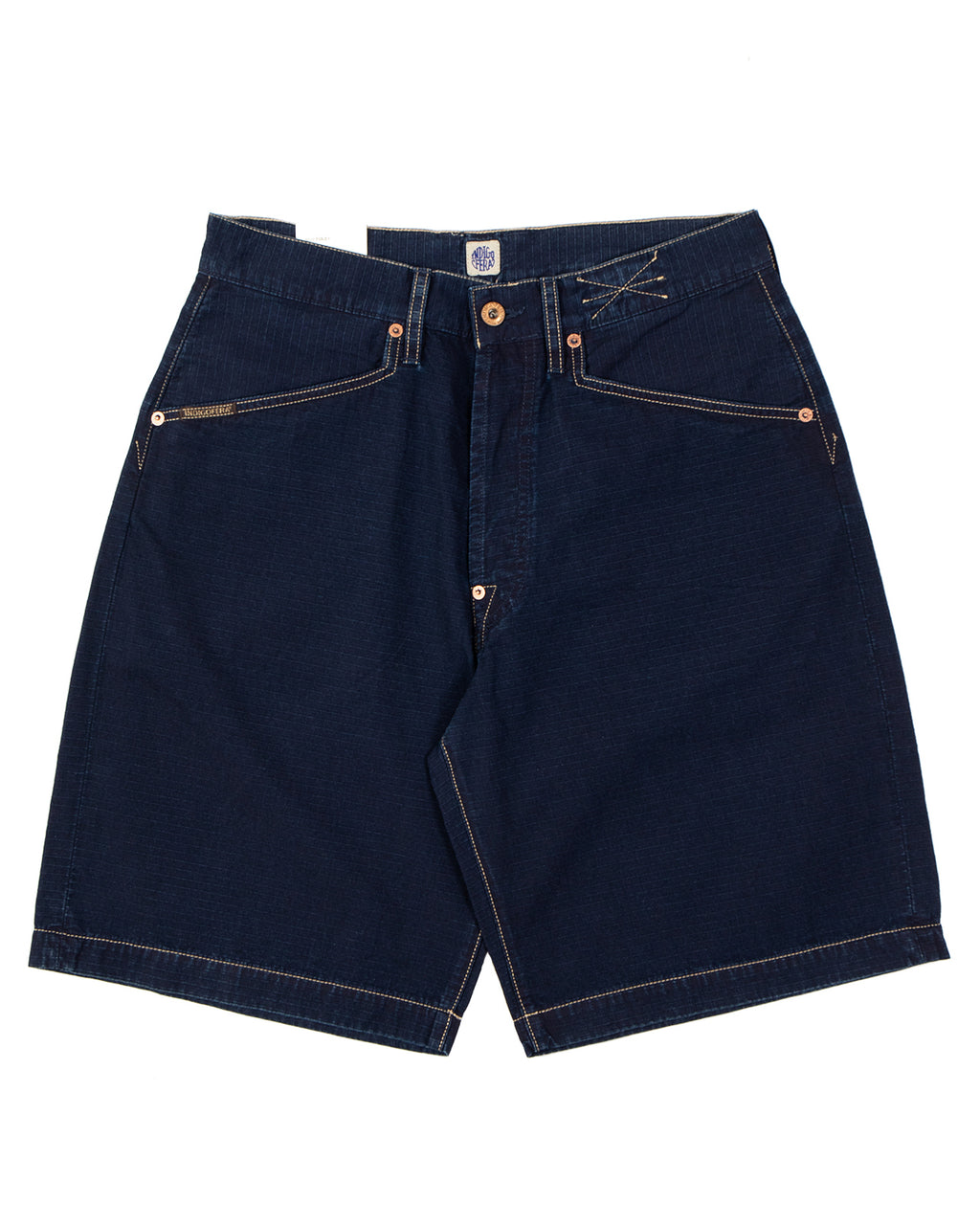 Indigofera Foley Shorts, Indigo Ripstop