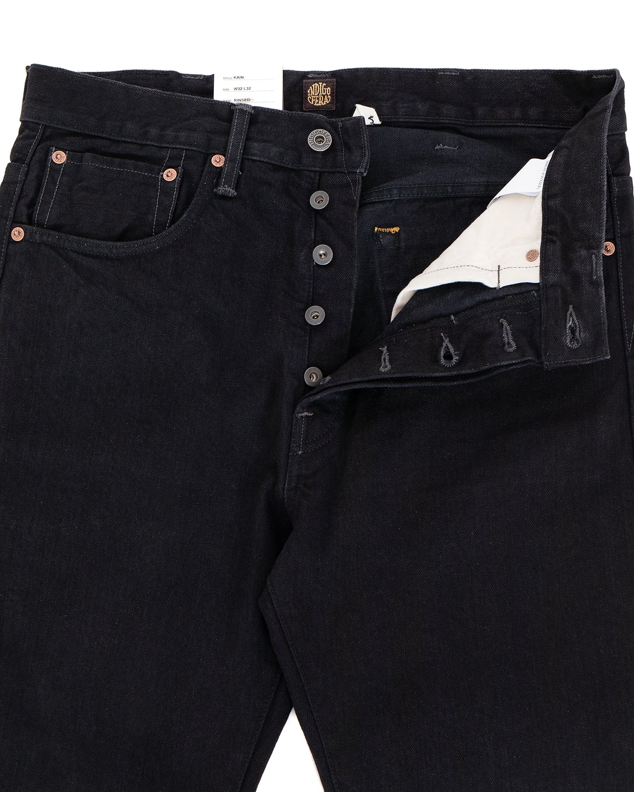 Indigofera Kain Jeans, Gunpowder Rinsed