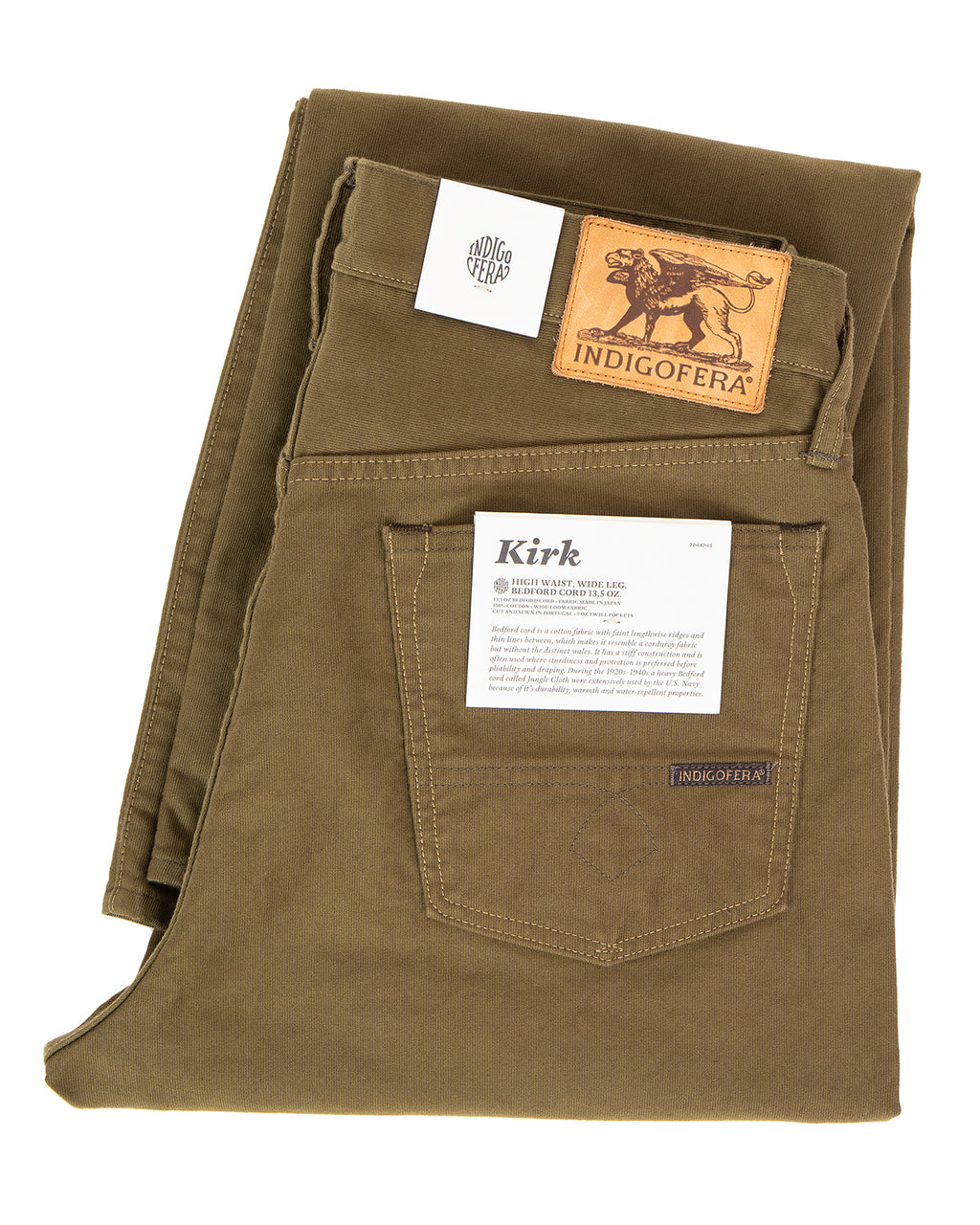 Indigofera Kirk Pants, Bedford Dark Olive