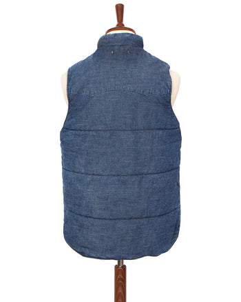 Indigofera Stosh Vest, Mil Chambray