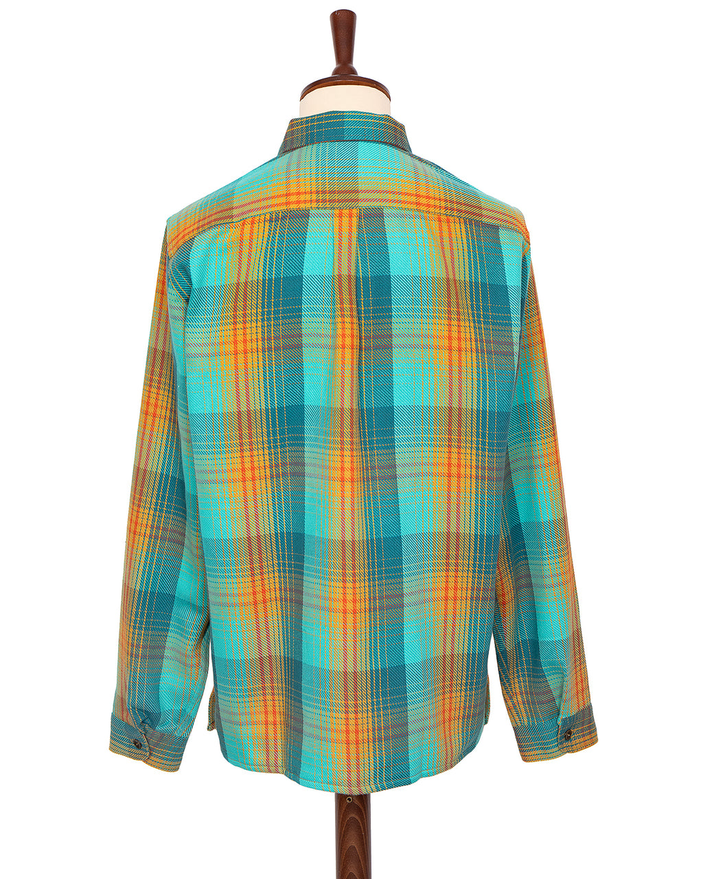 Indigofera Webster Shirt, Twill Check, Blue/Beige/Red