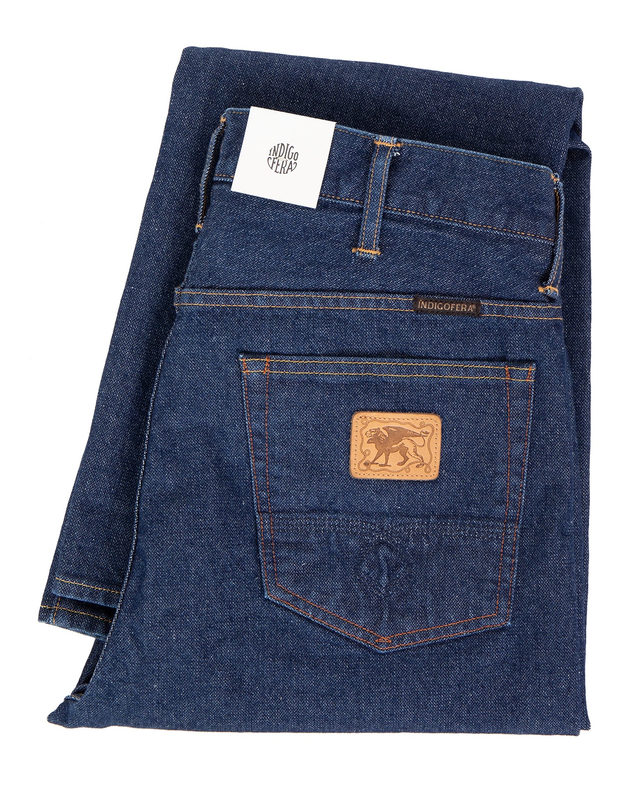 Indigofera Wyatt Jeans, Uneven Broken Twill Rinsed