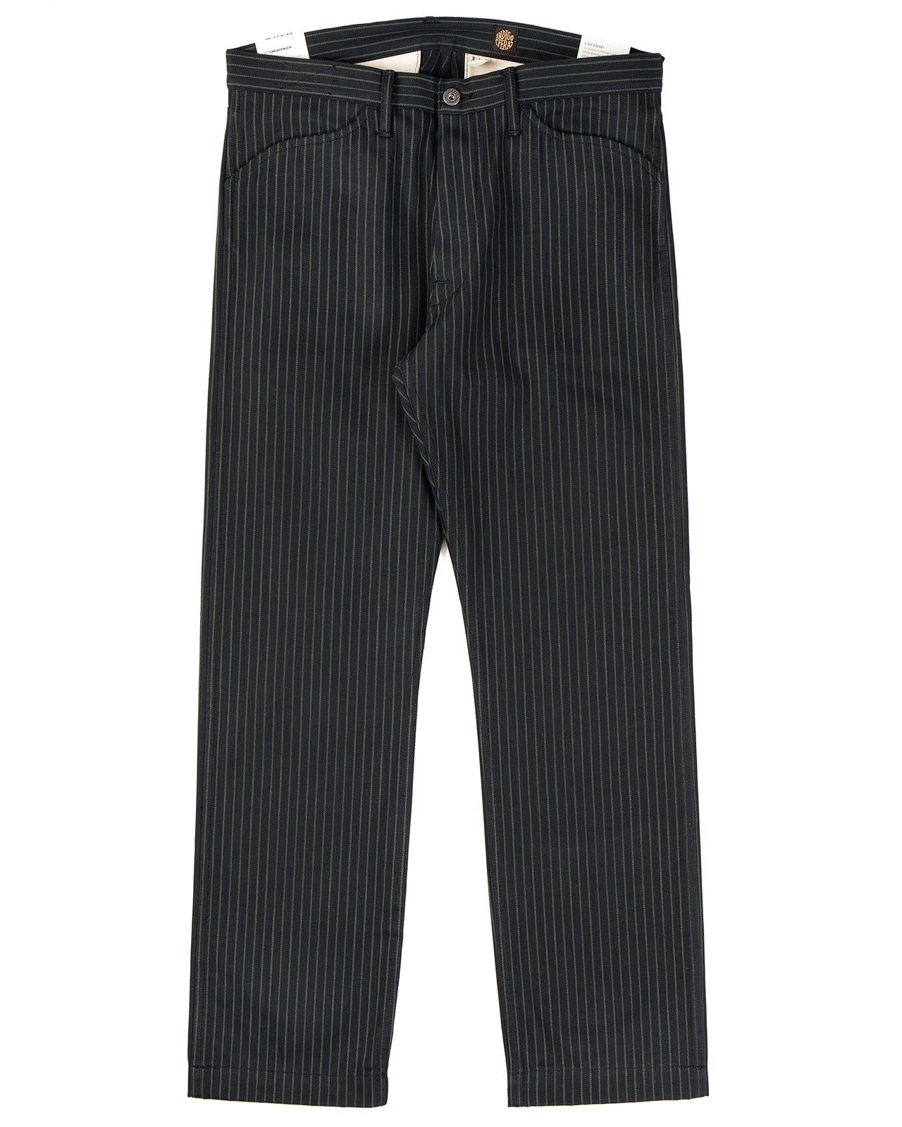 Indigofera Swearengen Pants, Viridescent Stripe