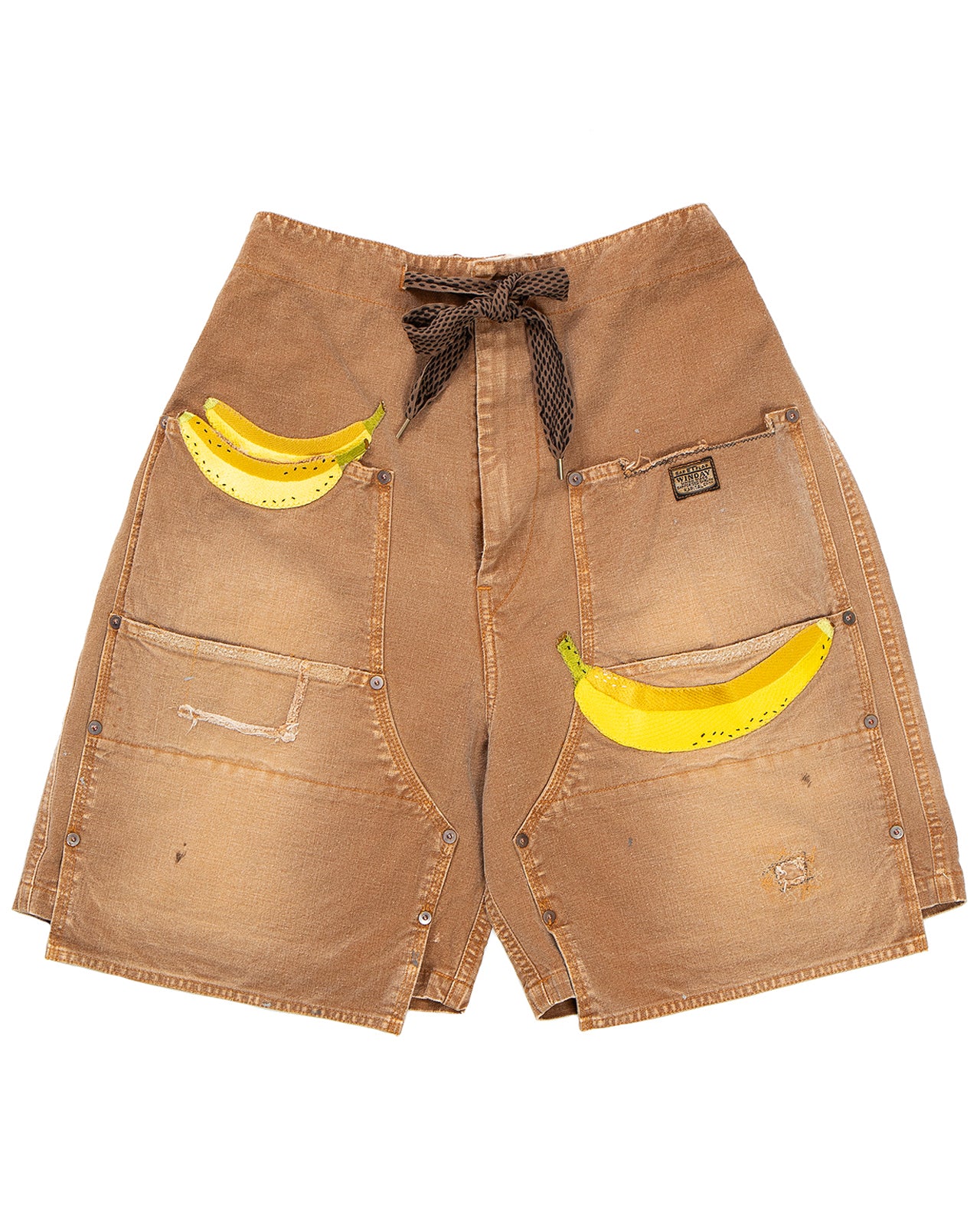 Kapital Canvas W-Knee Easy Shorts, Banana Patch Remake