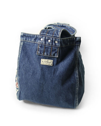 Kapital 13oz Denim News Paper Bag, Guiding Light