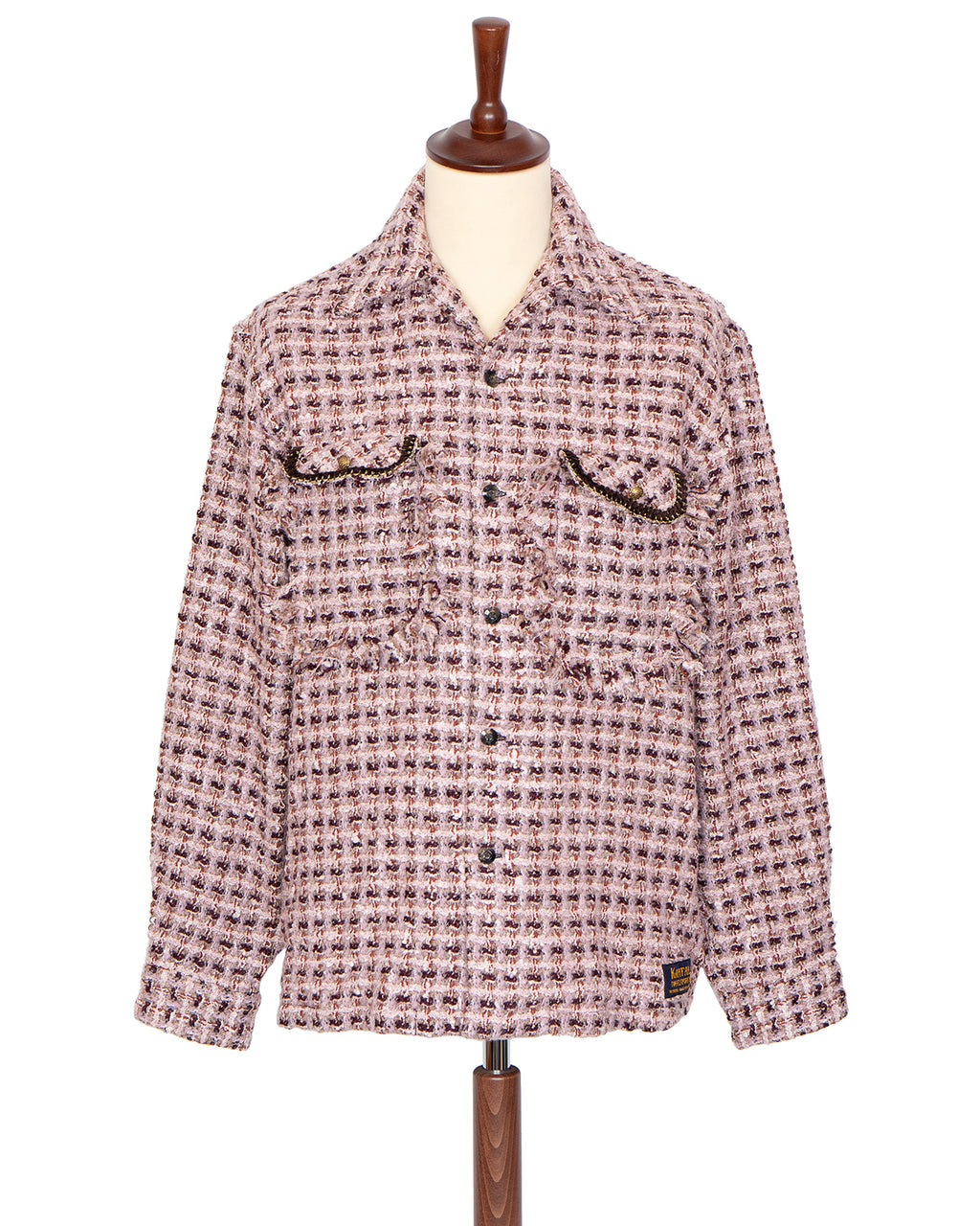 Kapital Fancy Tweed Board Shirt, Pink