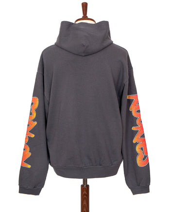 Kapital Sweat Knit Hoodie, Buster Peckish Rainbowy, Black