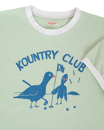 Kapital 20 Jersey Ringer Tee, Kountry Club, Mint