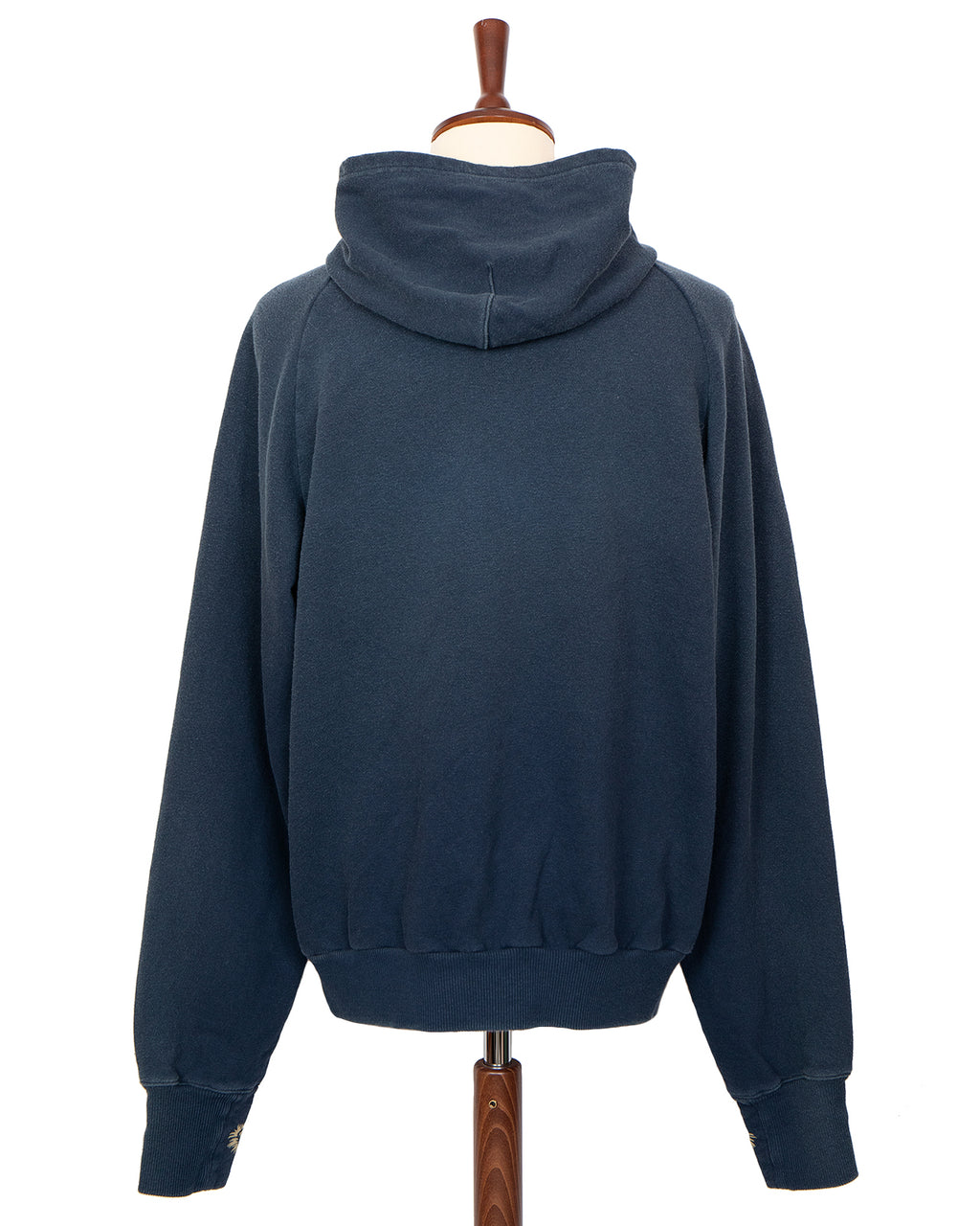 Kapital Sweat Knit Raglan Hoodie, Speakeasy College, Navy