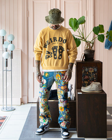 Kapital Indigo Flare Sweat Pants (Dixie Farm Remake) -  –  Pancho And Lefty - Online Store