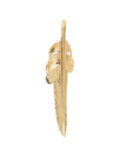 Larry Smith 18K Gold Kazekiri Feather, Small (Right)