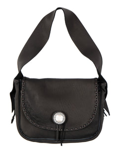 Larry Smith Deerskin Shoulder Bag