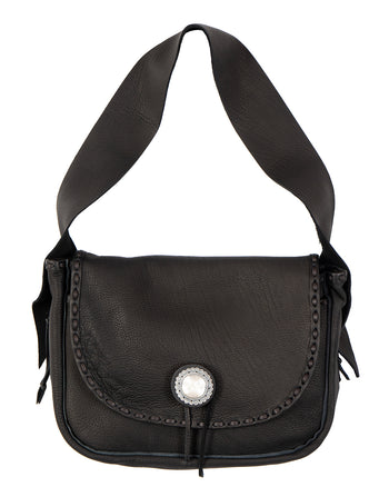 Larry Smith Deerskin Shoulder Bag