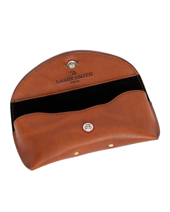 Larry Smith Glasses Leather Case, Light Brown