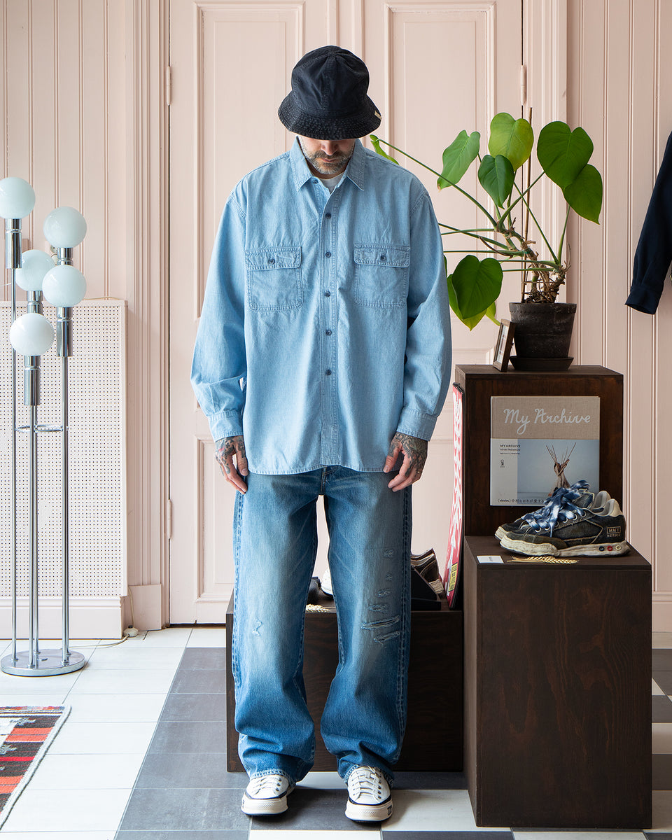 Porter Classic Shawshank Chambray Work Shirt