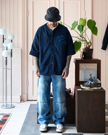 Porter Classic Sashiko Stripe Baseball Shirt, Custom