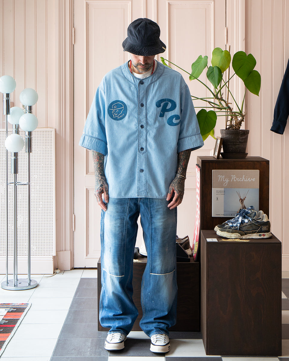 Porter Classic Shawshank Chambray Baseball Shirt